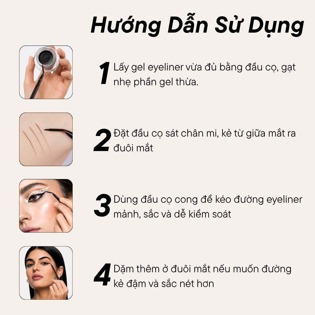 Cọ Kẻ Mắt BH Cosmetics Eyeliner Brush BH269